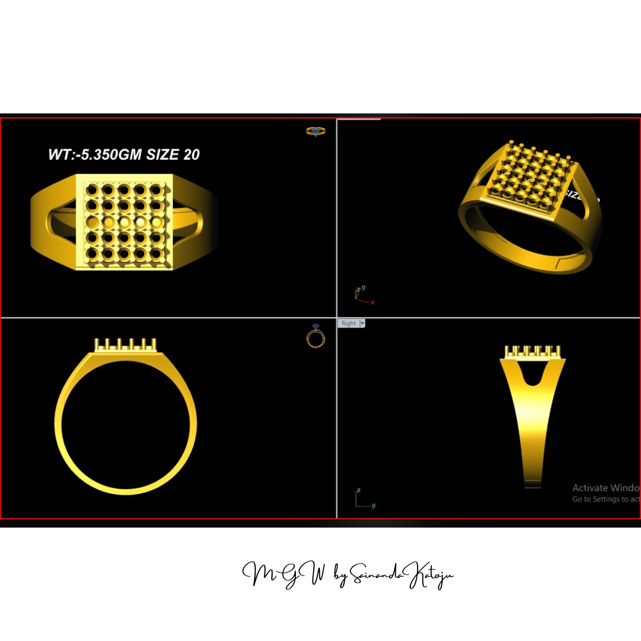 3D CAD Model CAD-001 - 3D CAD Jewellery