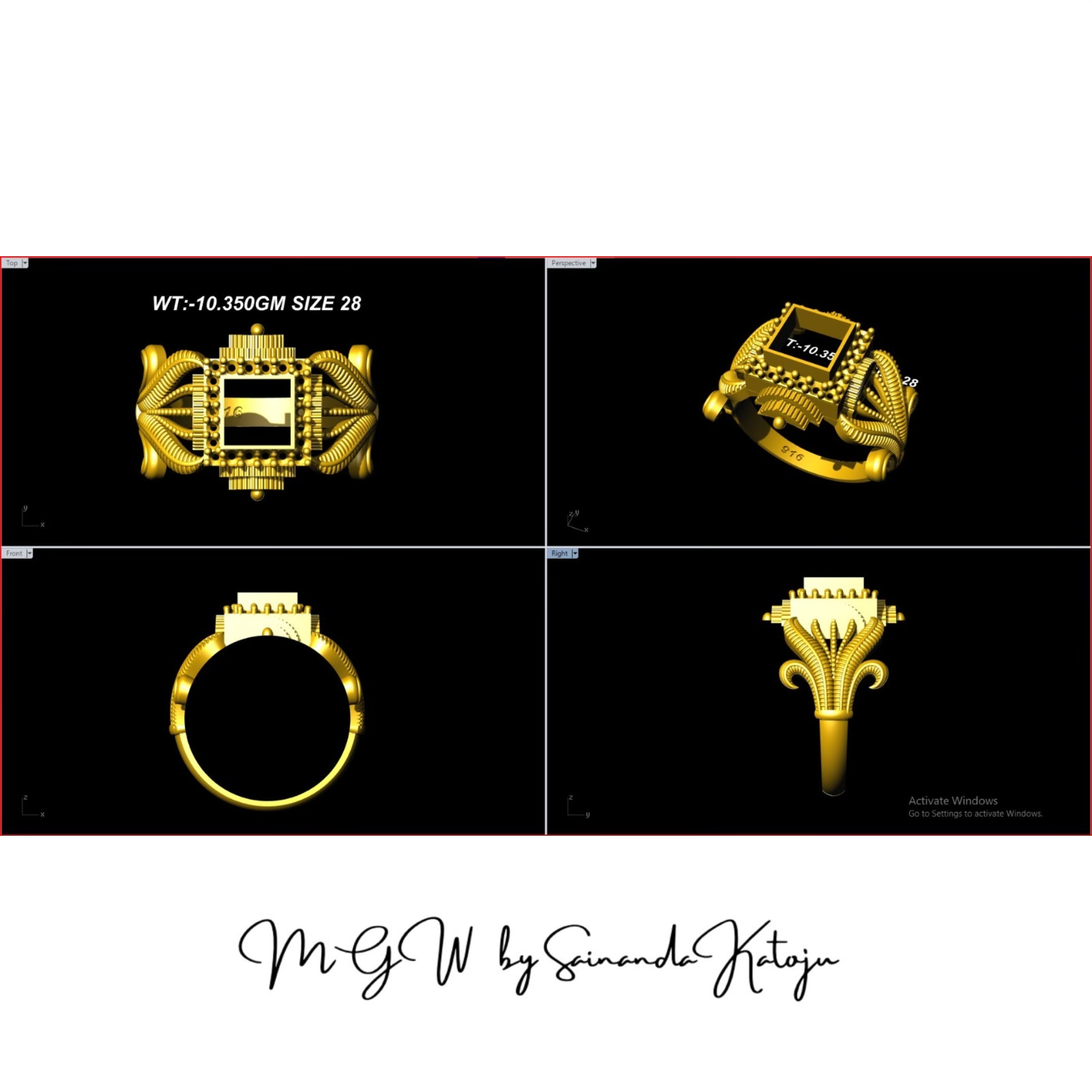 3D CAD Model CAD-002 - 3D CAD Jewellery