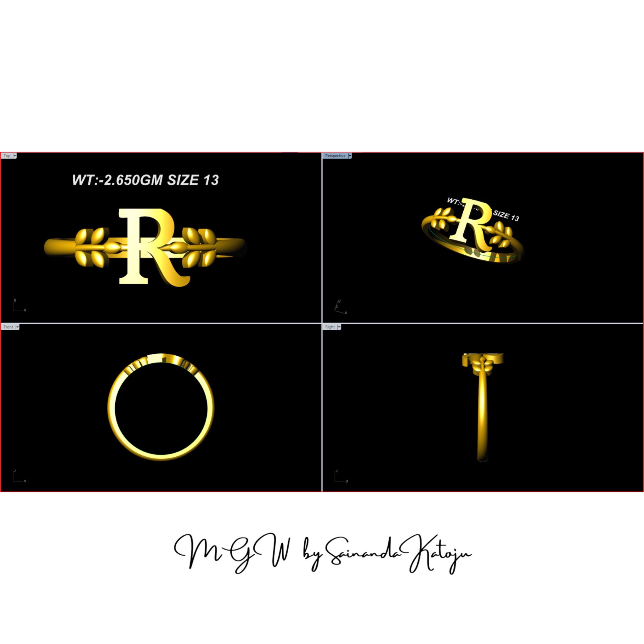 3D CAD Model CAD-005 - 3D CAD Jewellery