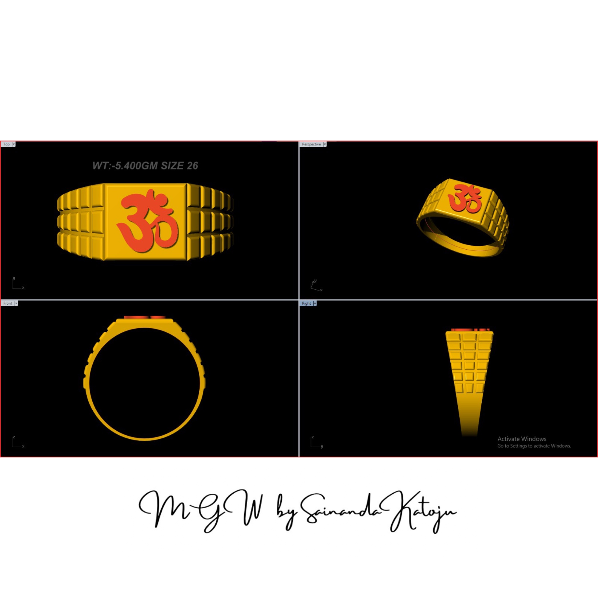 3D CAD Model CAD-008 - 3D CAD Jewellery