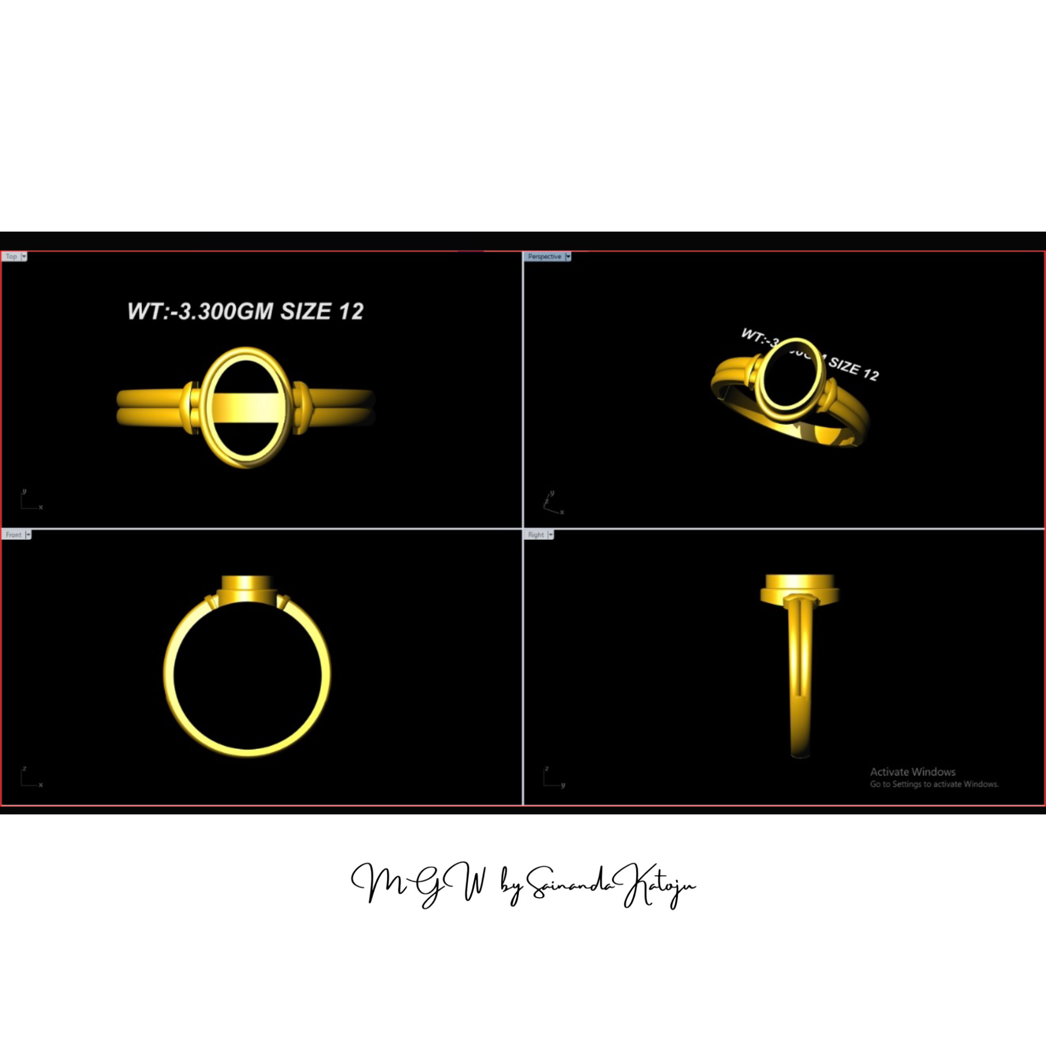 3D CAD Model CAD-009 - 3D CAD Jewellery