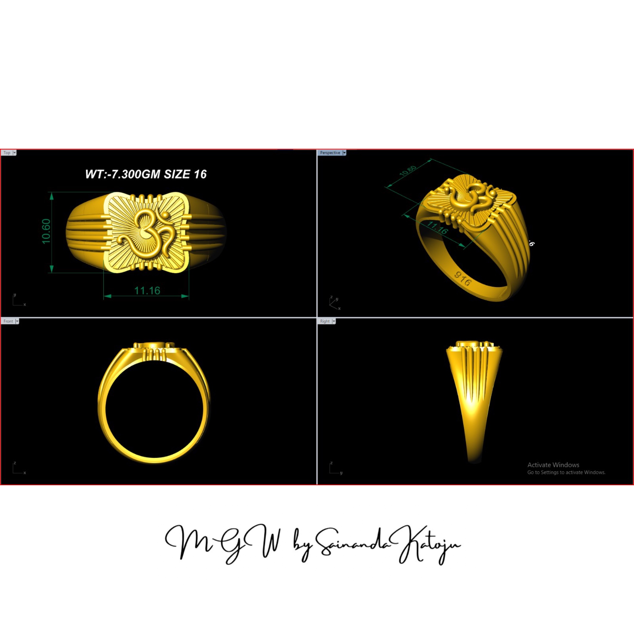 3D CAD Model CAD-014 - 3D CAD Jewellery