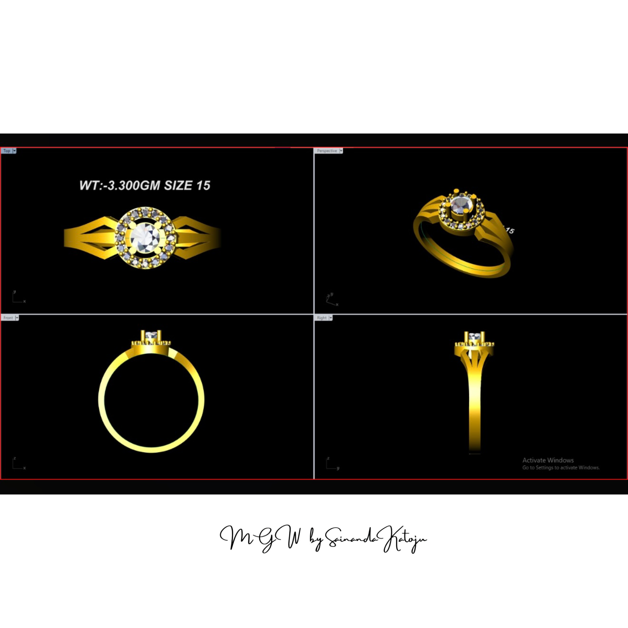 3D CAD Model CAD-015 - 3D CAD Jewellery