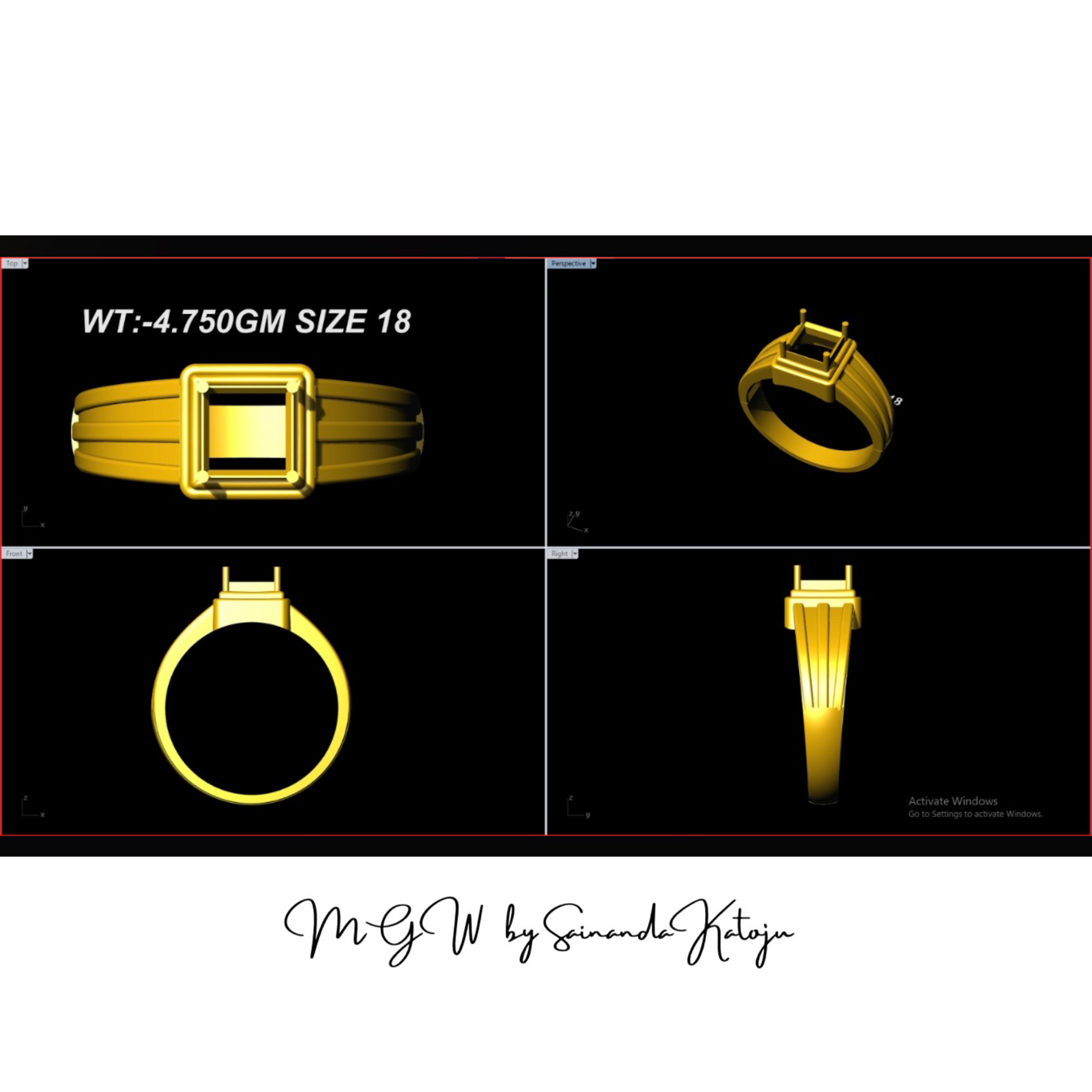 3D CAD Model CAD-016 - 3D CAD Jewellery