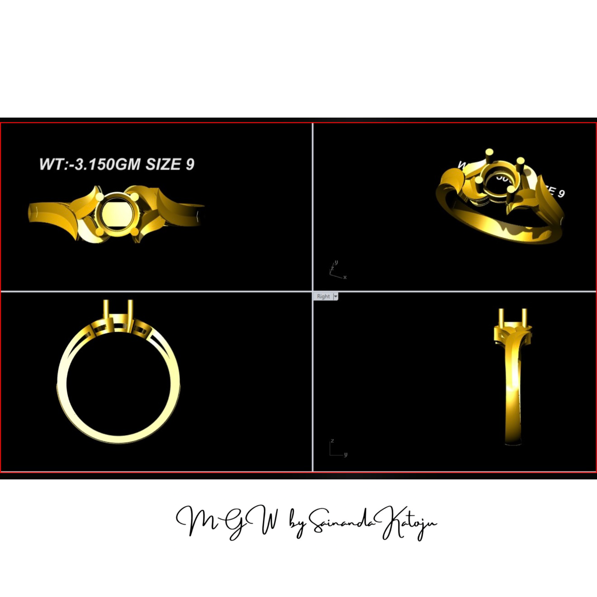 3D CAD Model CAD-017 - 3D CAD Jewellery