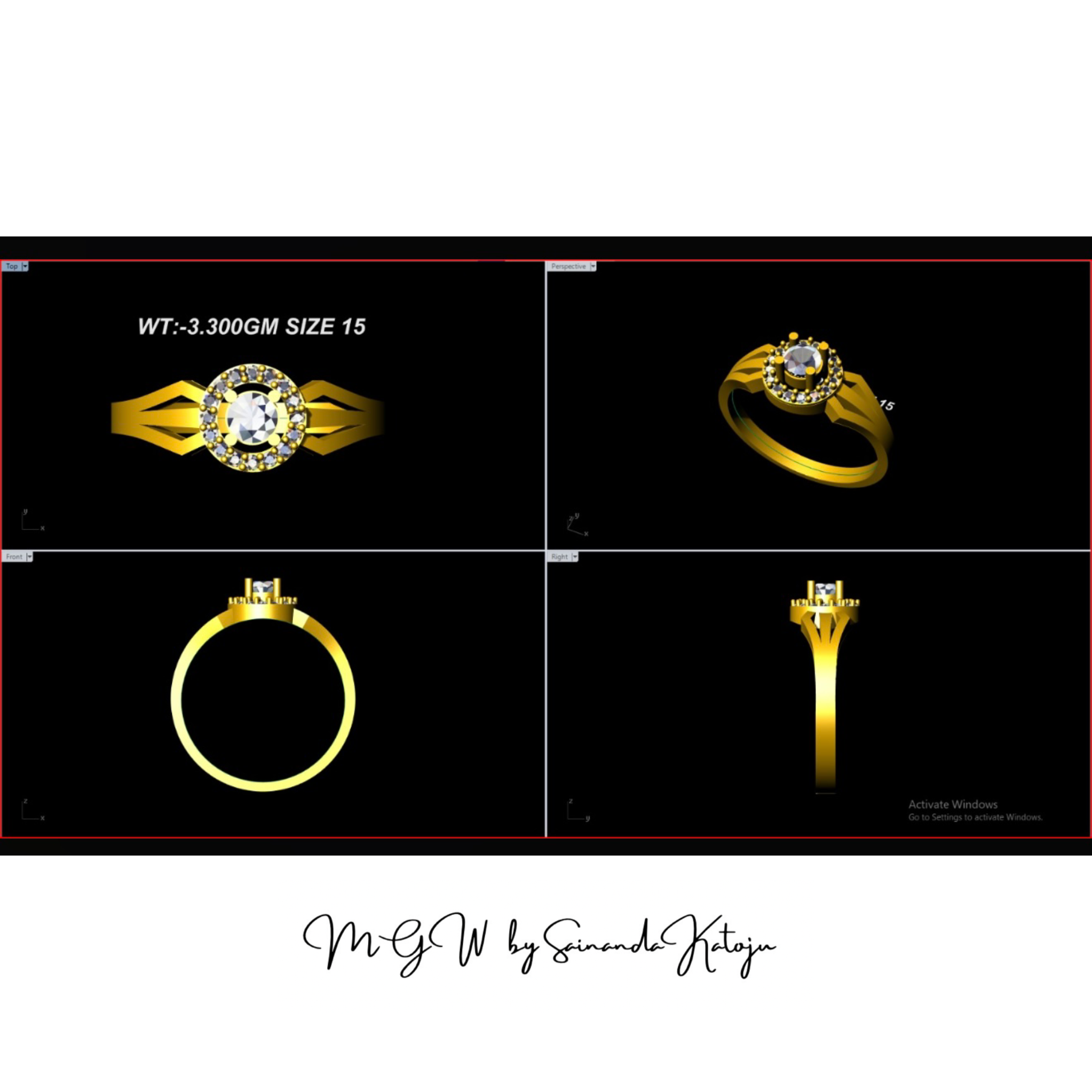 3D CAD Model CAD-034 - 3D CAD Jewellery