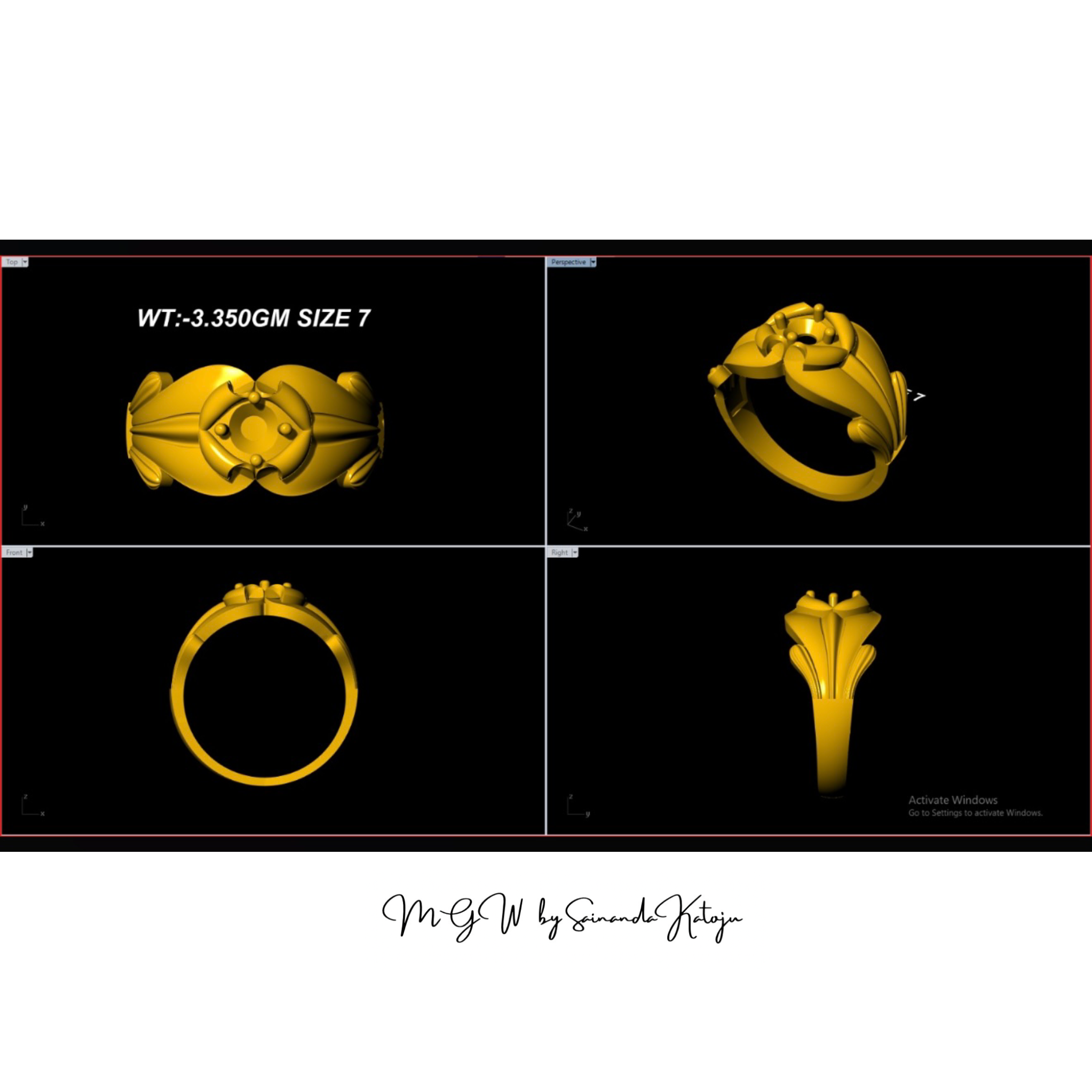 3D CAD Model CAD-038 - 3D CAD Jewellery