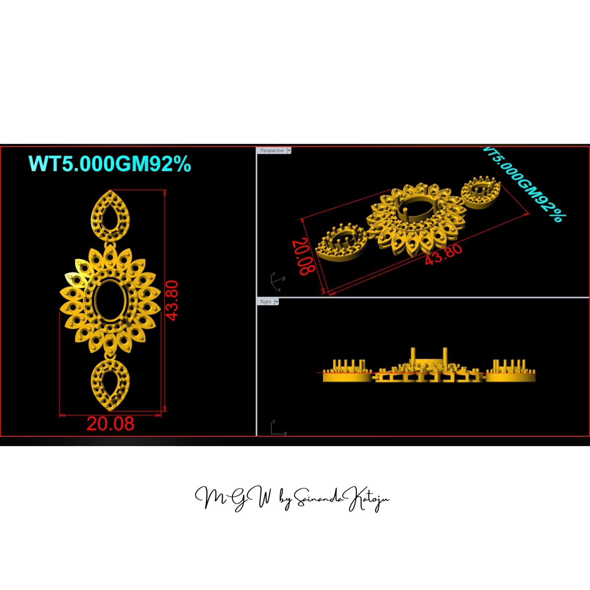 3D CAD Model CAD-042 - 3D CAD Jewellery