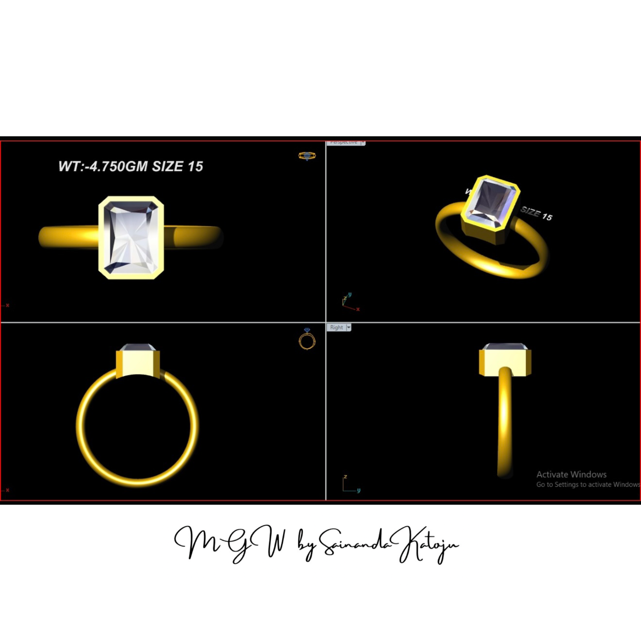 3D CAD Model CAD-043 - 3D CAD Jewellery