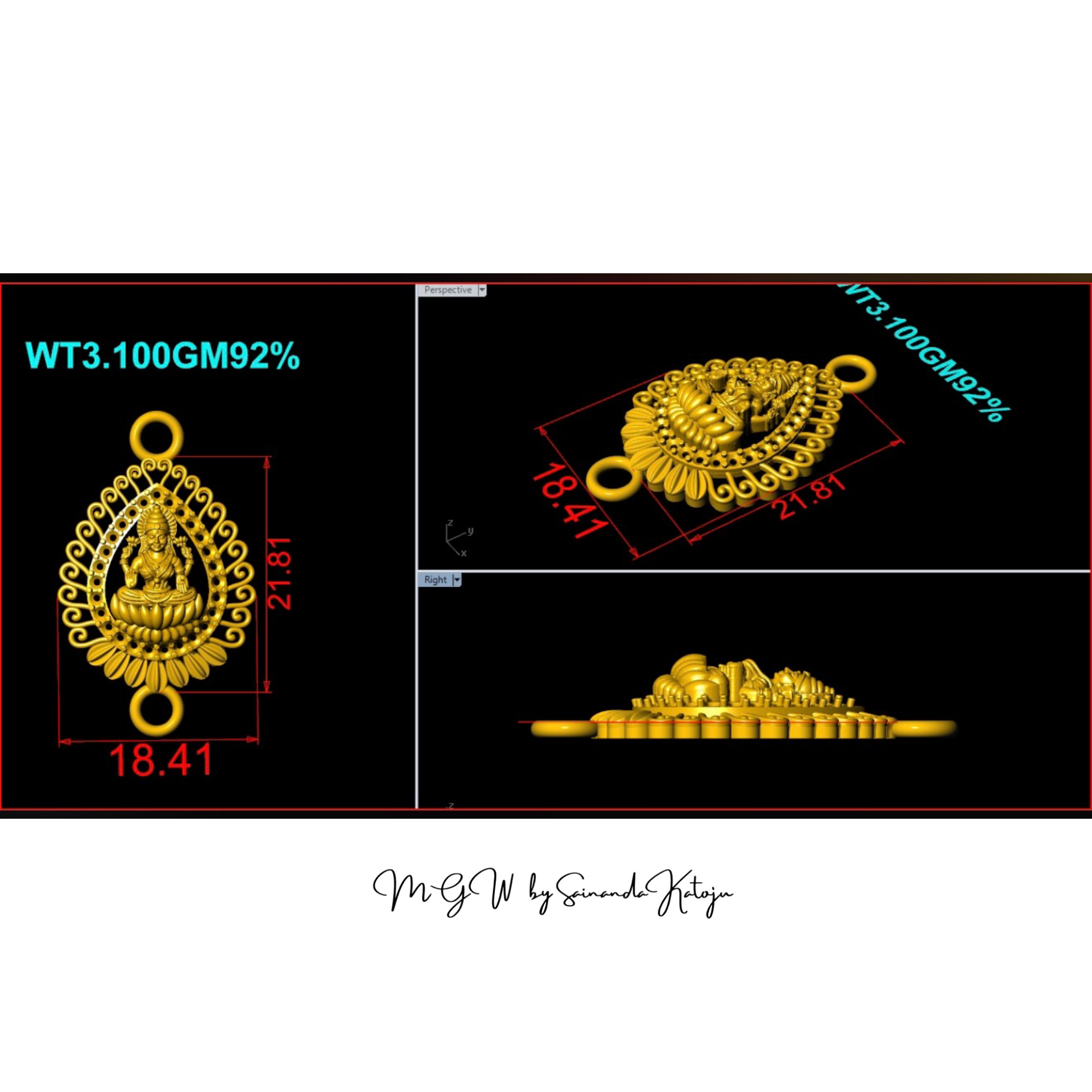 3D CAD Model CAD-047 - 3D CAD Jewellery