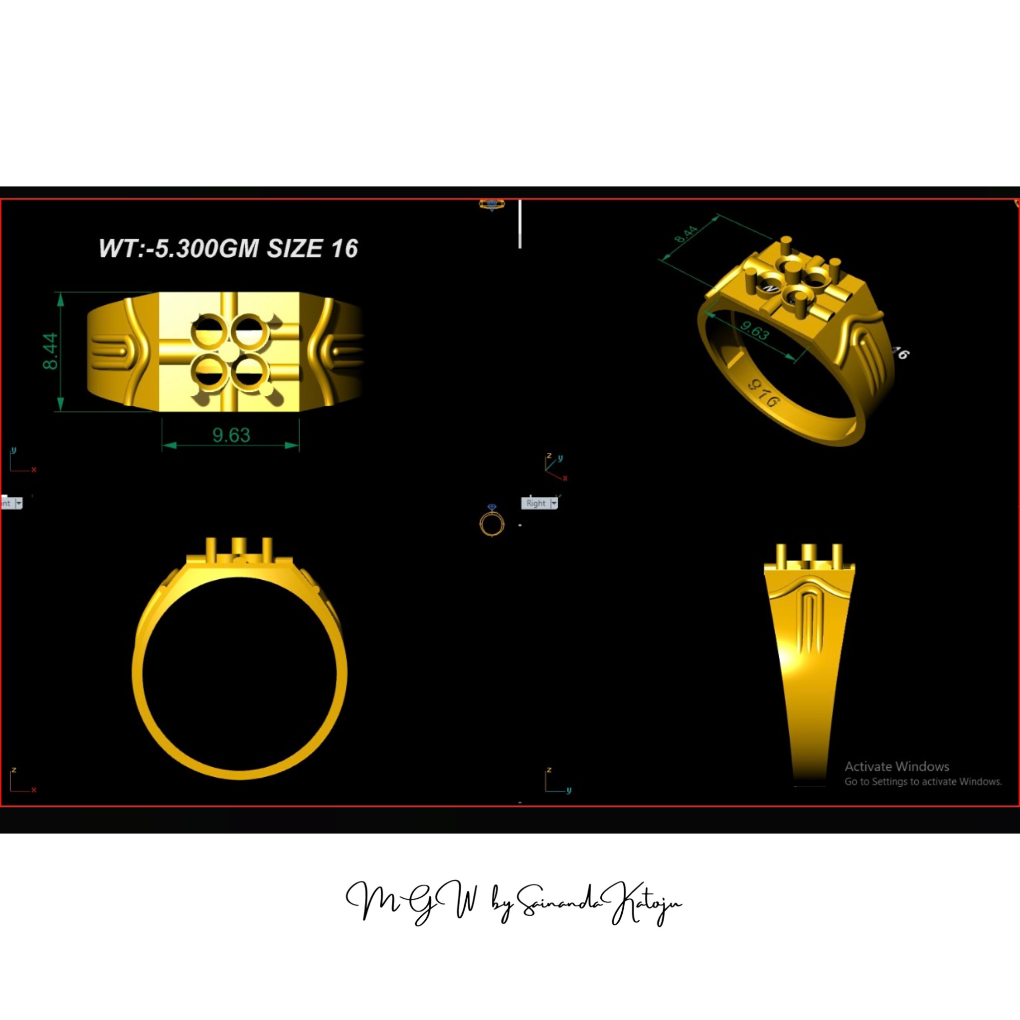 3D CAD Model CAD-049 - 3D CAD Jewellery