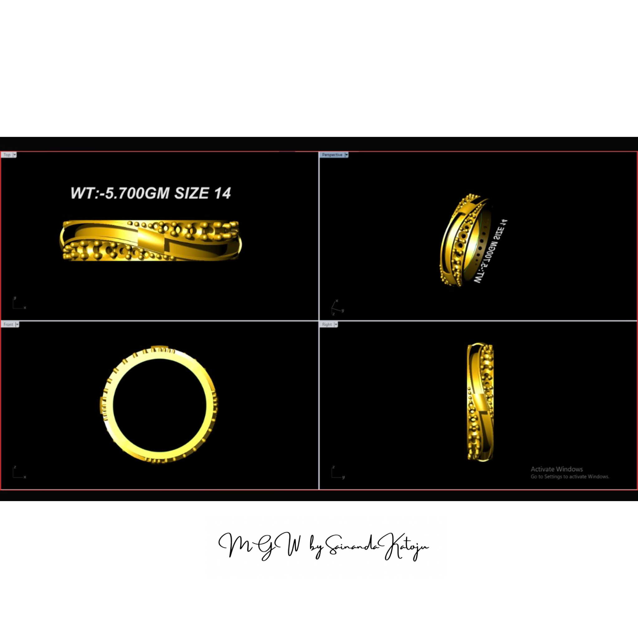 3D CAD Model CAD-057 - 3D CAD Jewellery