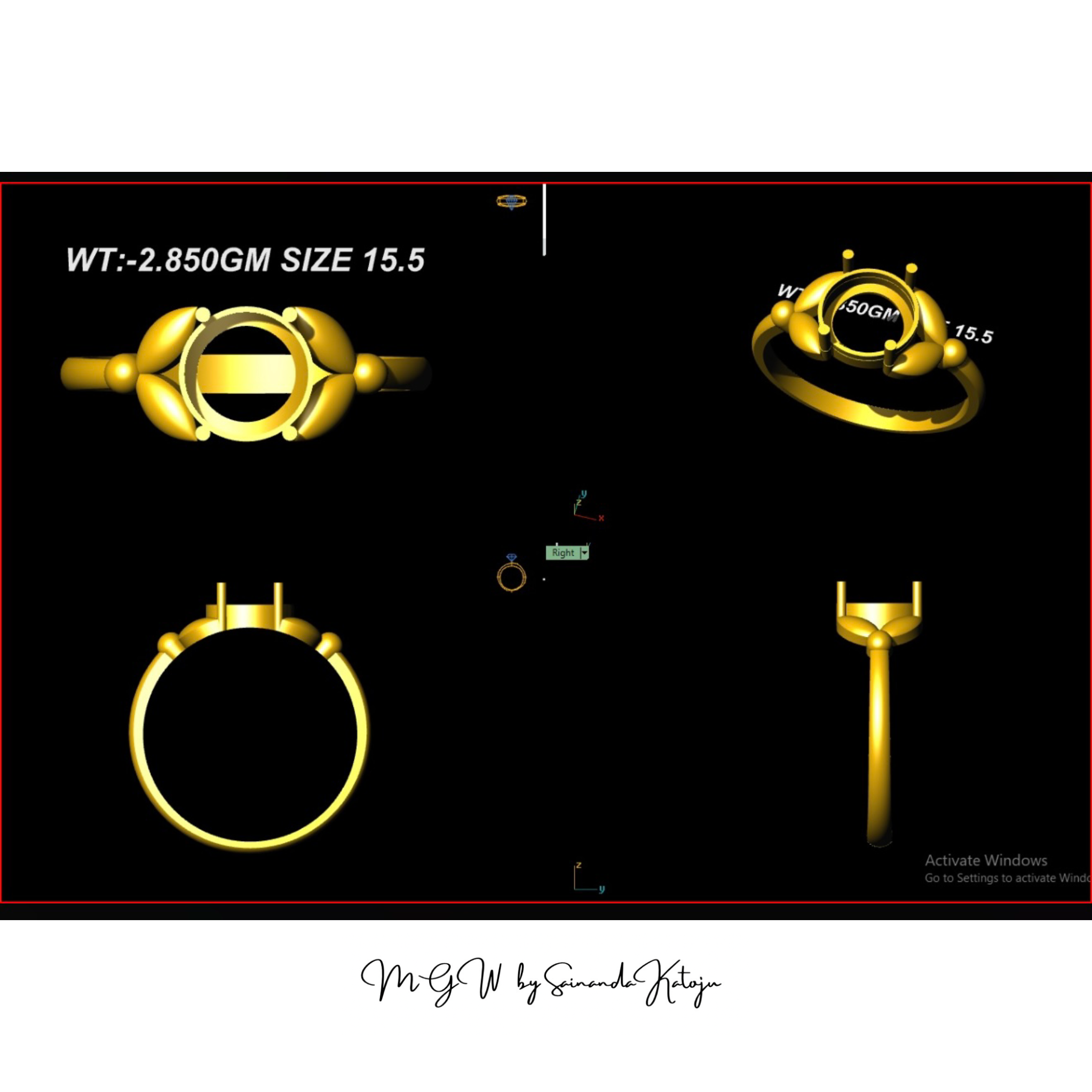 3D CAD Model CAD-067 - 3D CAD Jewellery