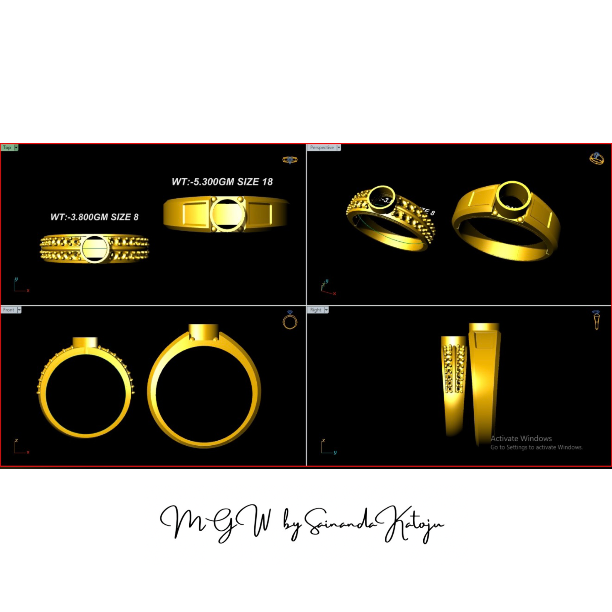 3D CAD Model CAD-068 - 3D CAD Jewellery