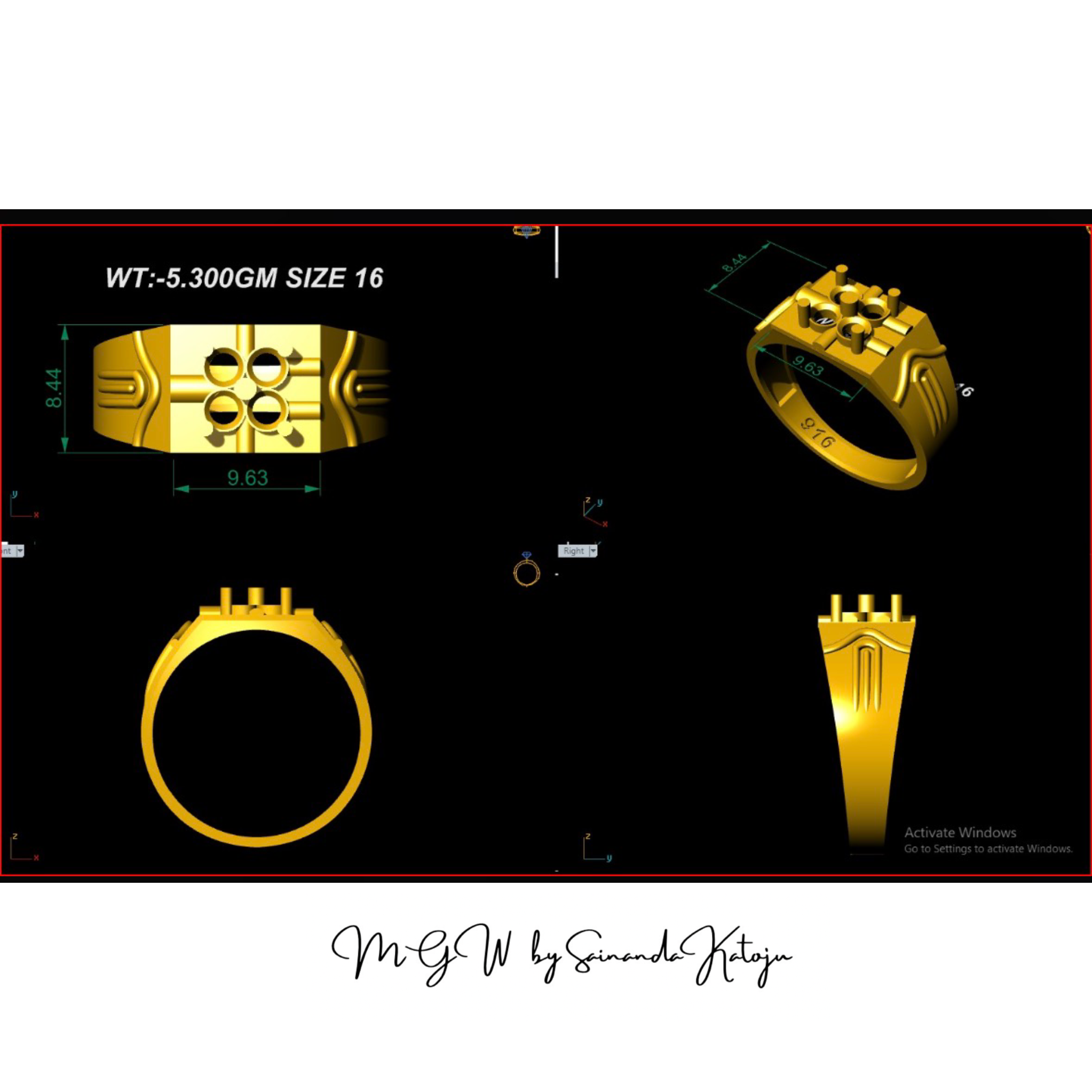 3D CAD Model CAD-071 - 3D CAD Jewellery