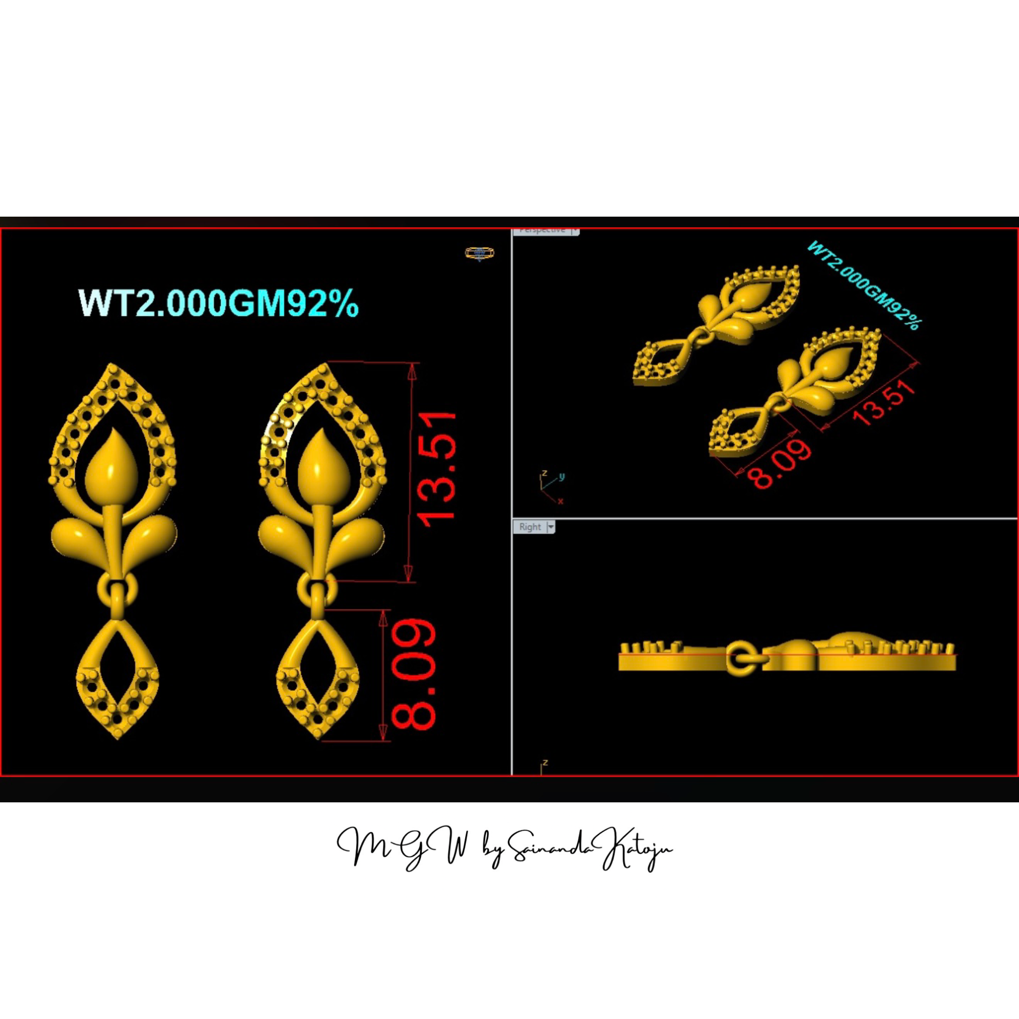 3D CAD Model CAD-076 - 3D CAD Jewellery