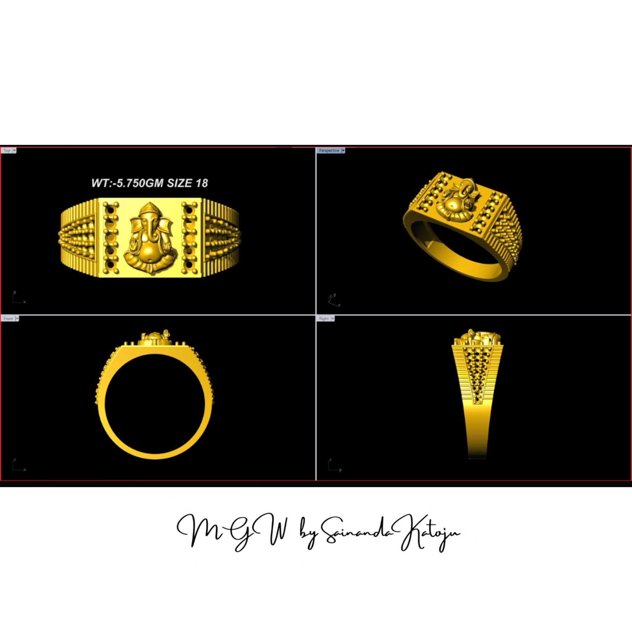 3D CAD Model CAD-077 - 3D CAD Jewellery