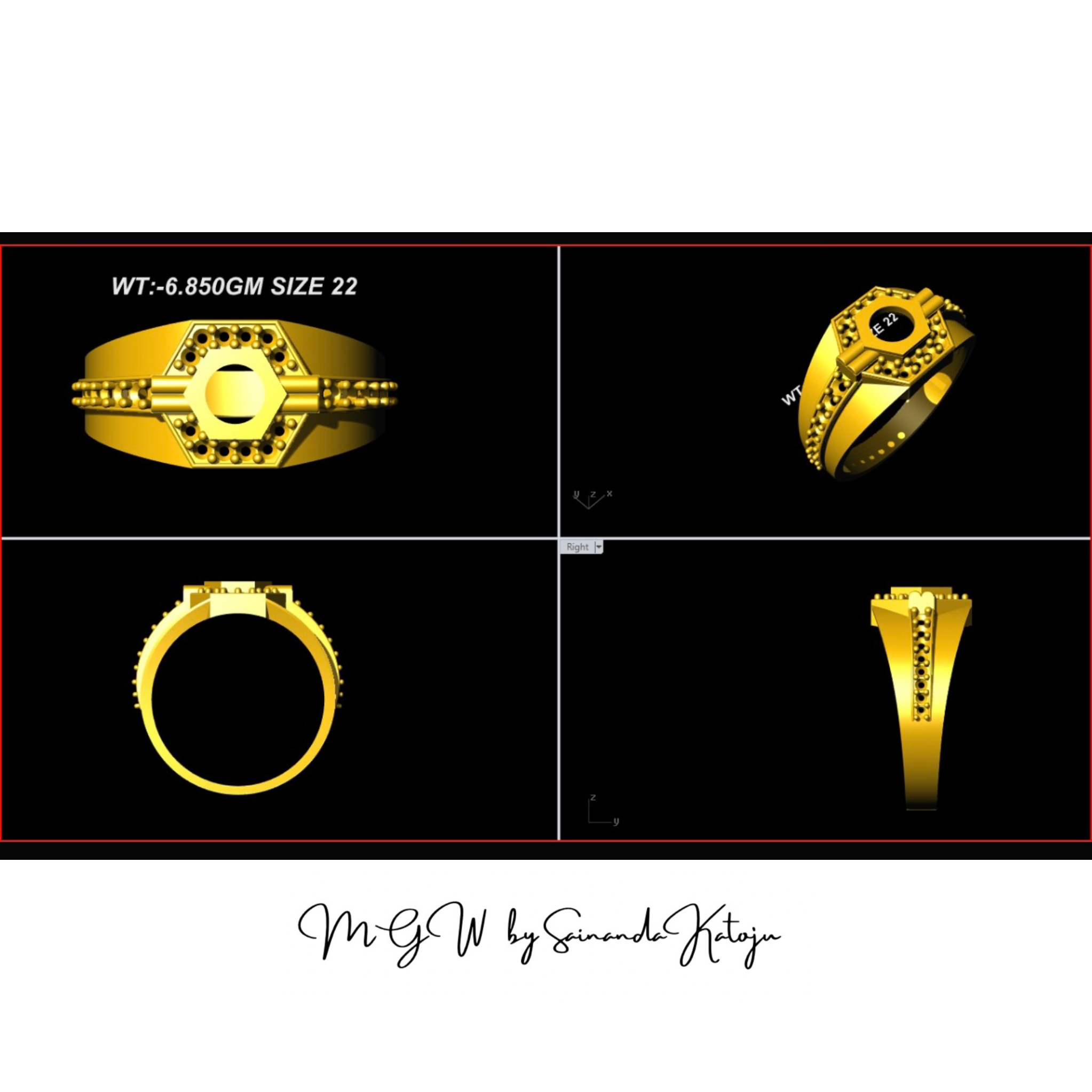 3D CAD Model CAD-079 - 3D CAD Jewellery
