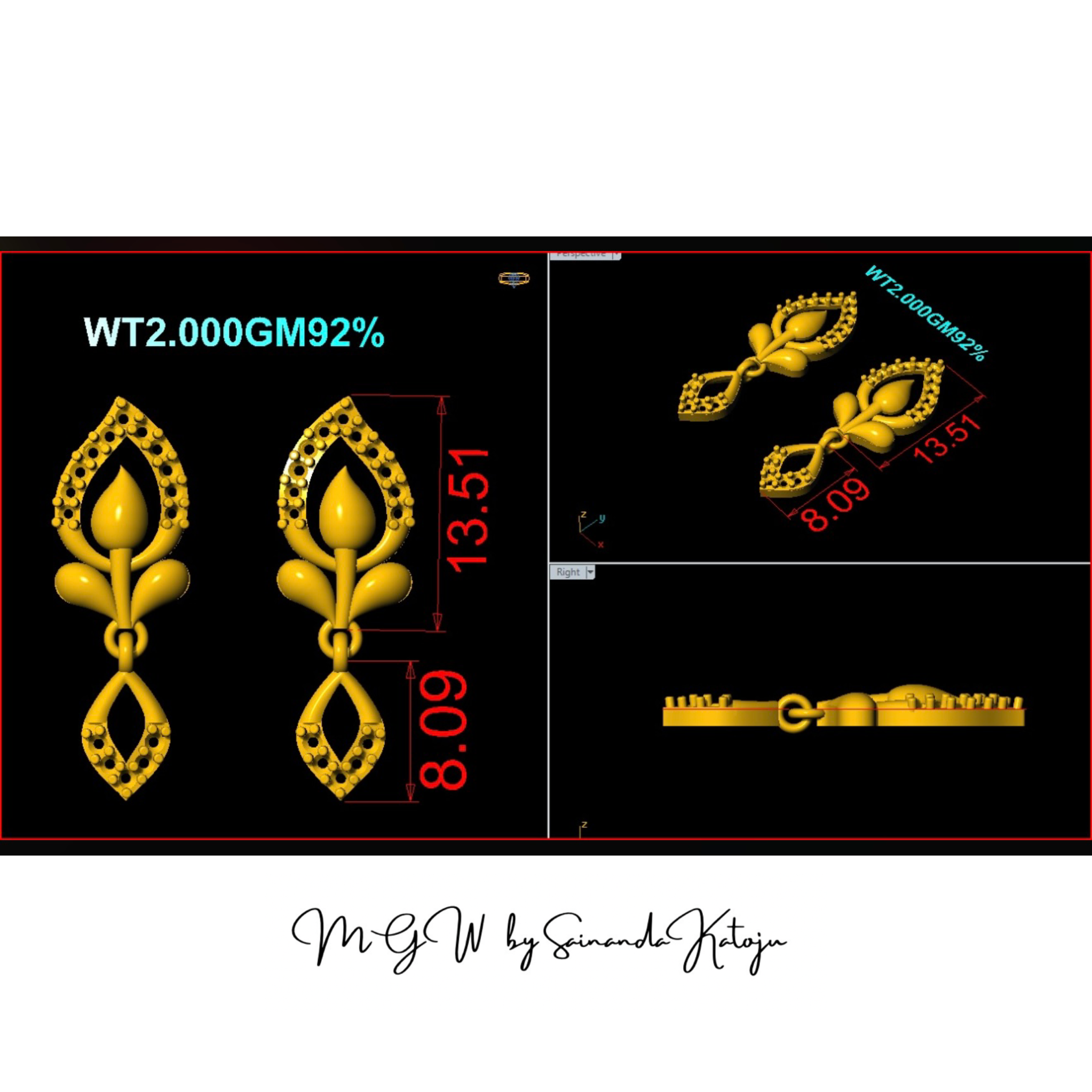 3D CAD Model CAD-091 - 3D CAD Jewellery