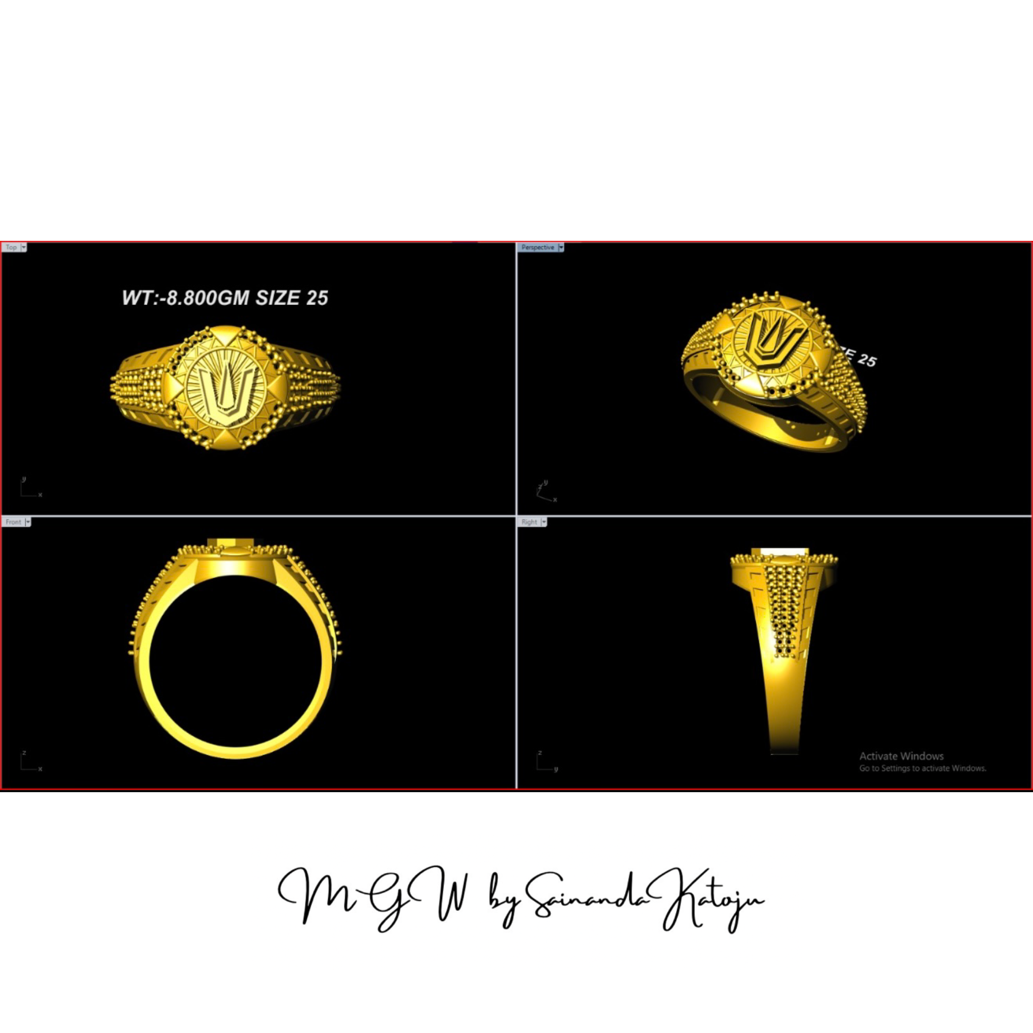 3D CAD Model CAD-098 - 3D CAD Jewellery