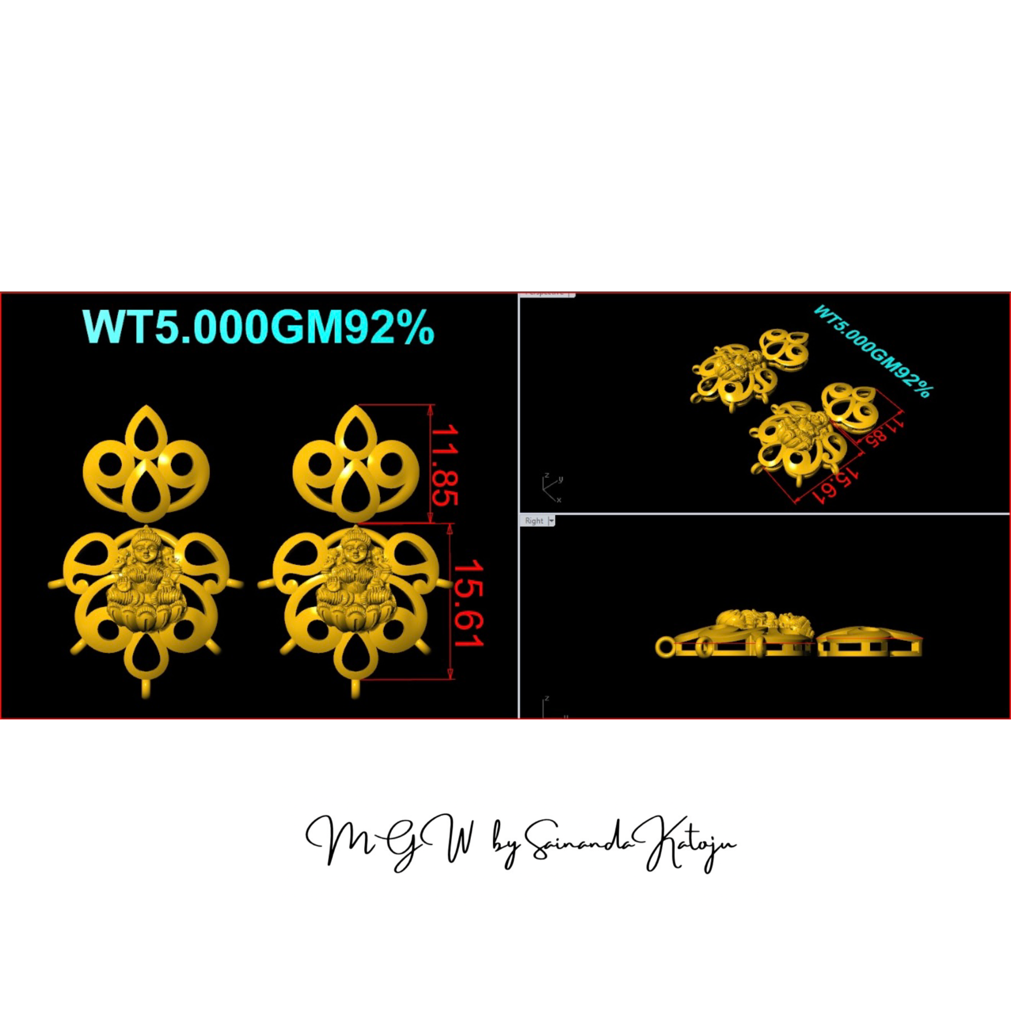 3D CAD Model CAD-104 - 3D CAD Jewellery