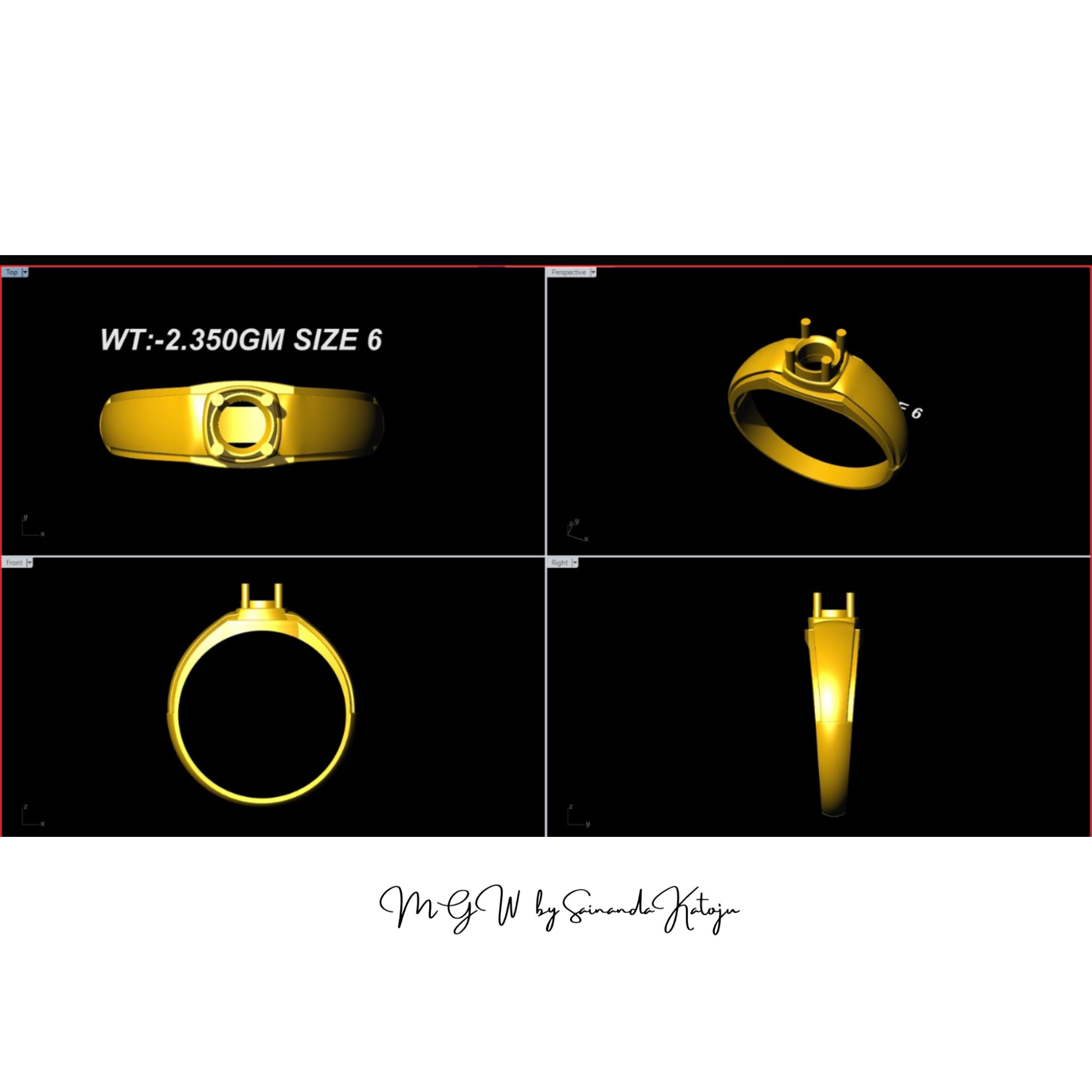 3D CAD Model CAD-105 - 3D CAD Jewellery