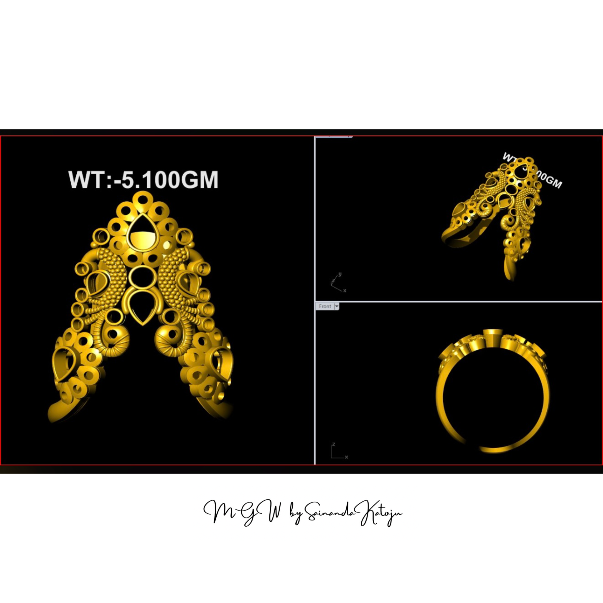3D CAD Model CAD-107 - 3D CAD Jewellery