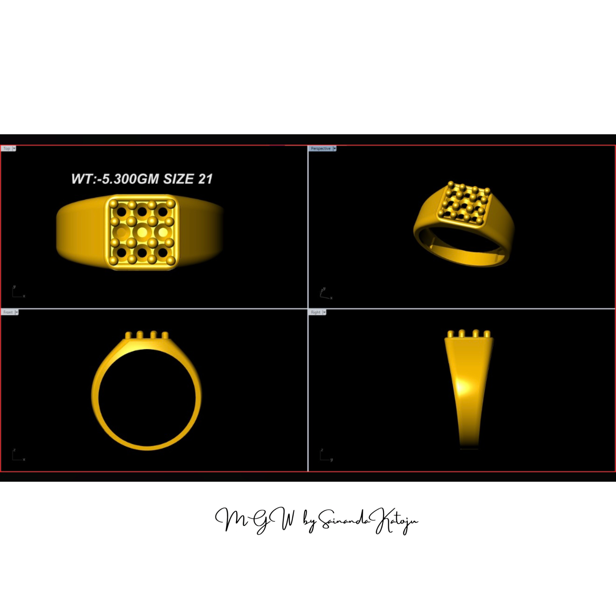 3D CAD Model CAD-109 - 3D CAD Jewellery