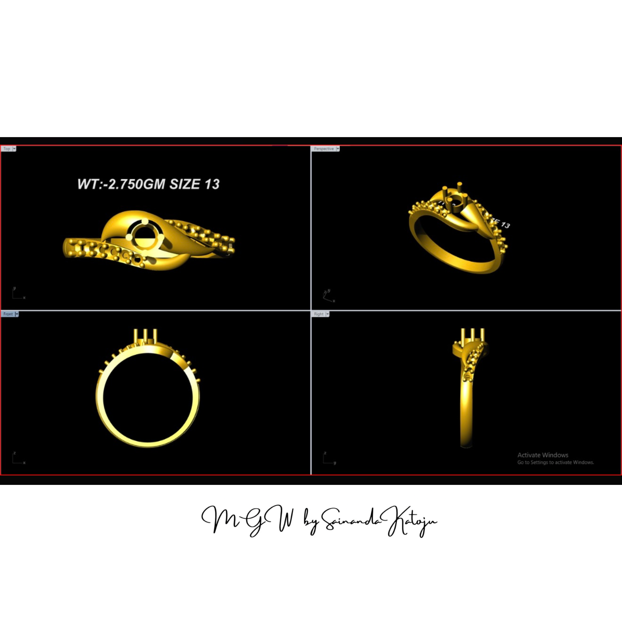 3D CAD Model CAD-128 - 3D CAD Jewellery