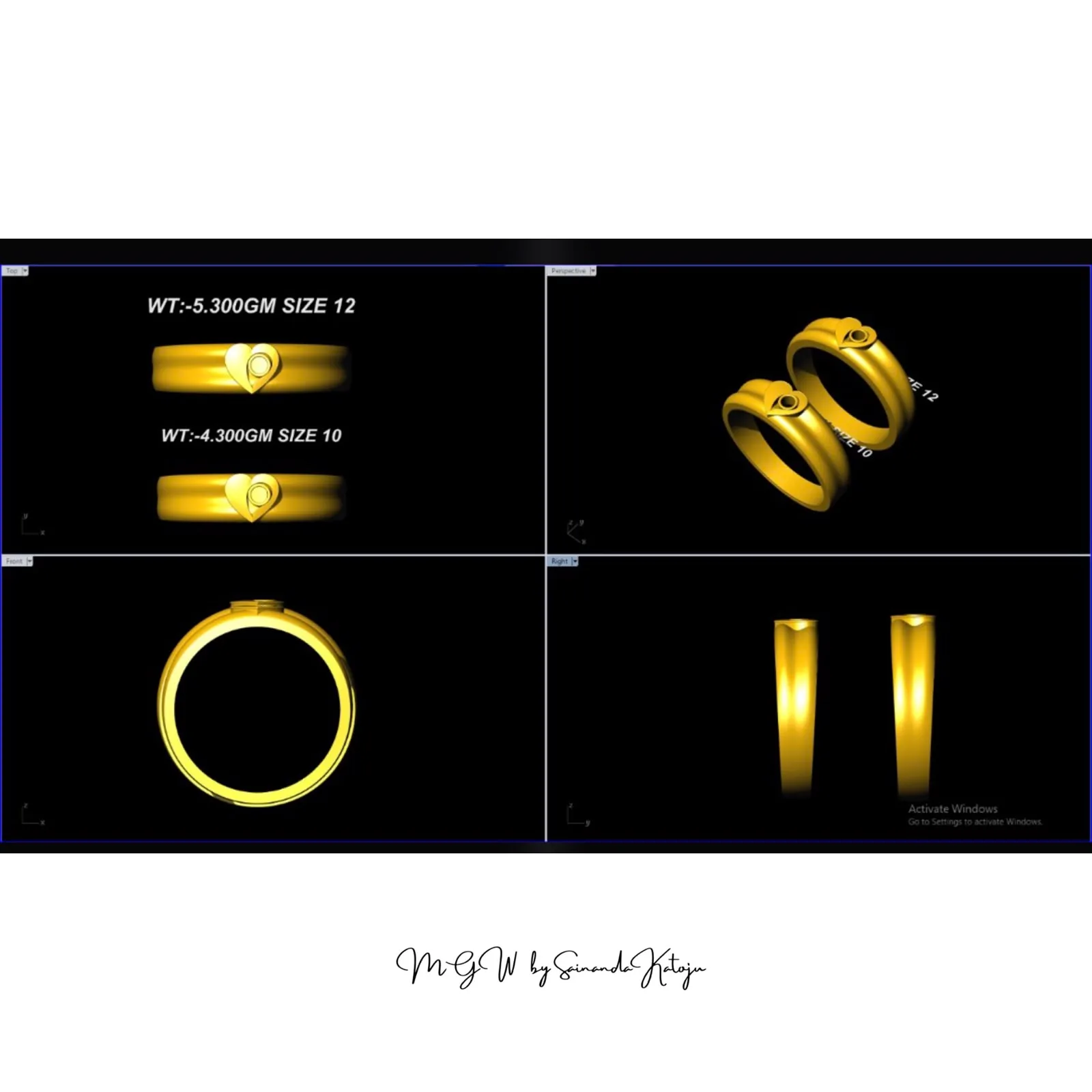 Engagement Rings - 3D CAD Jewellery