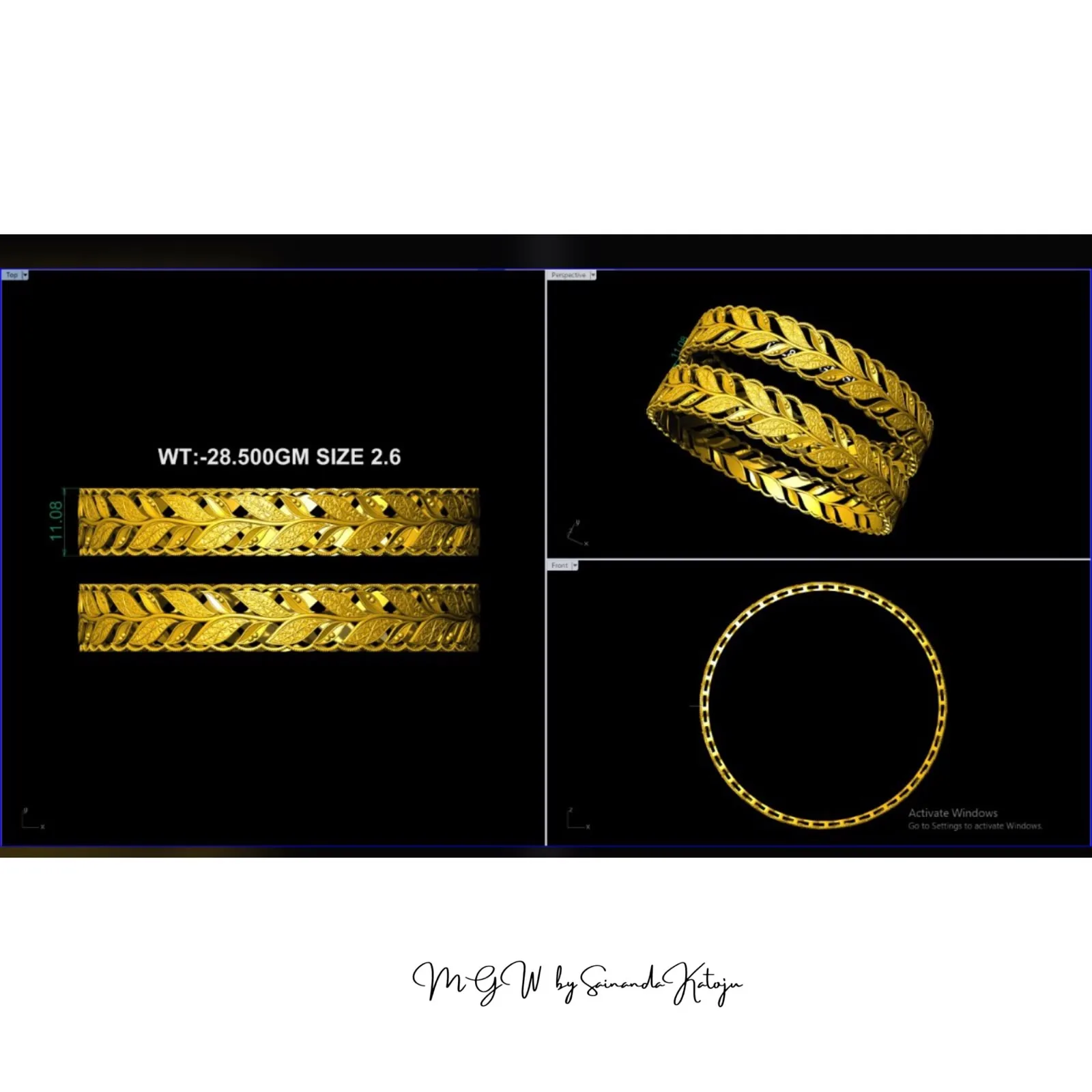 Bangles - 3D CAD Jewellery