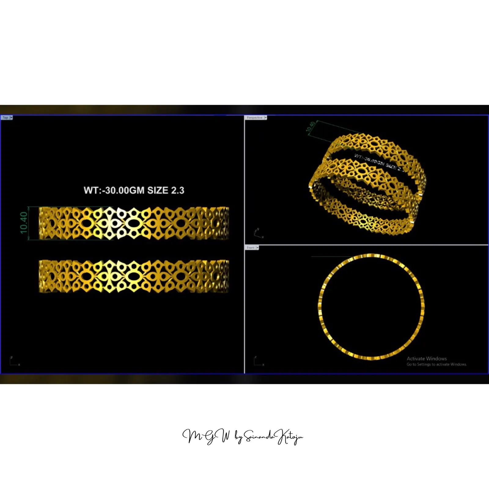 Bangles - 3D CAD Jewellery