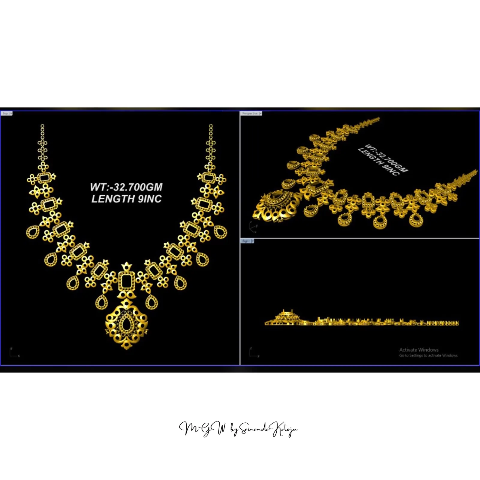 Necklace - 3D CAD Jewellery
