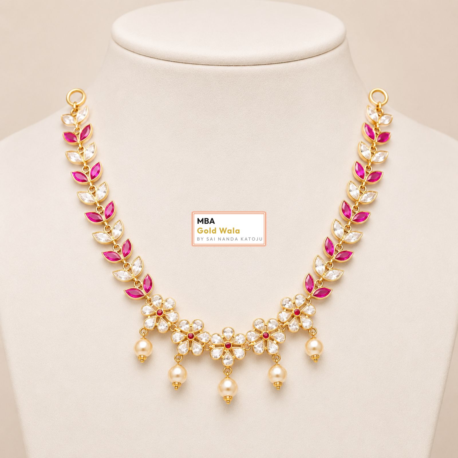 Bet Necklace - MBA Gold Wala Kadthal