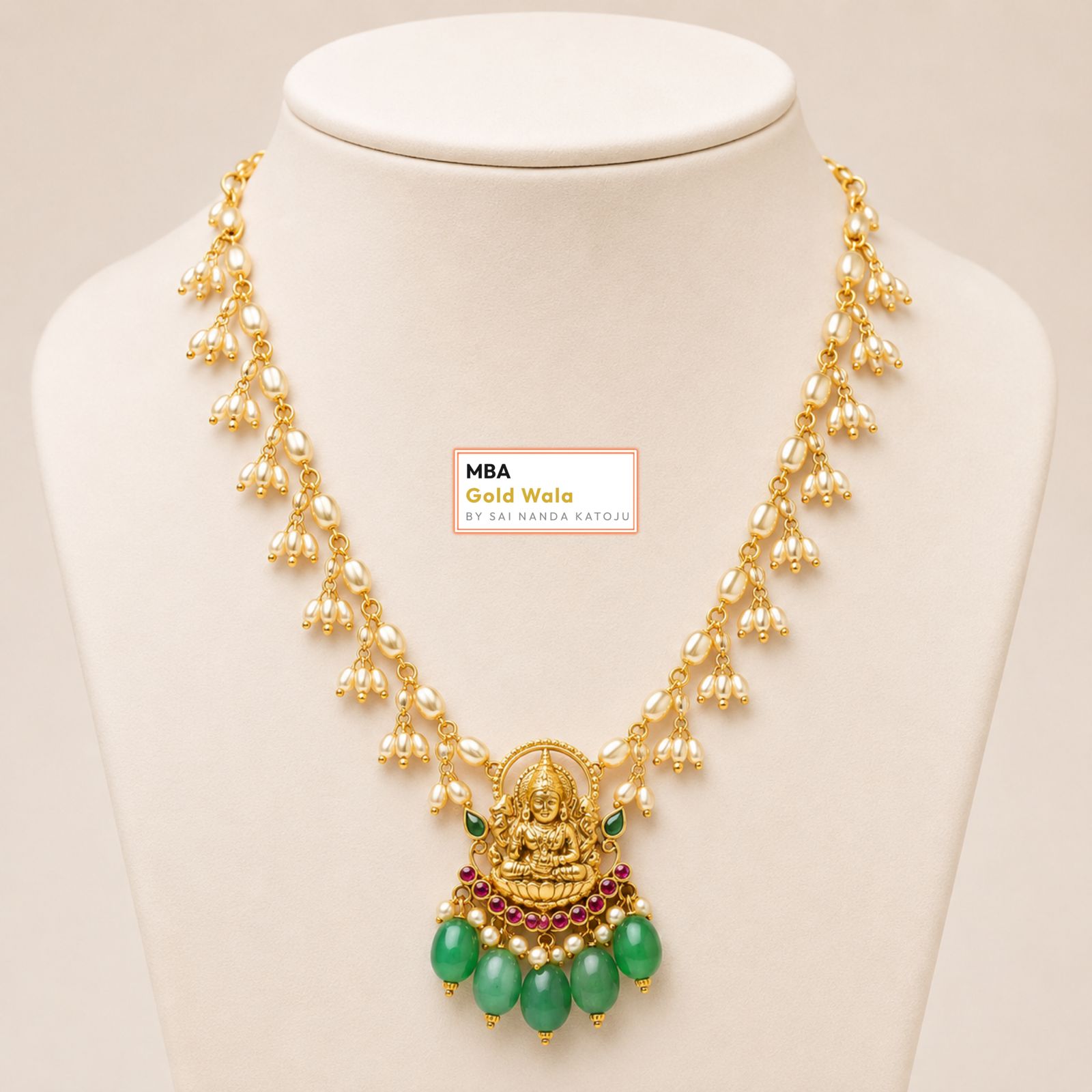 Bet Necklace - MBA Gold Wala Kadthal
