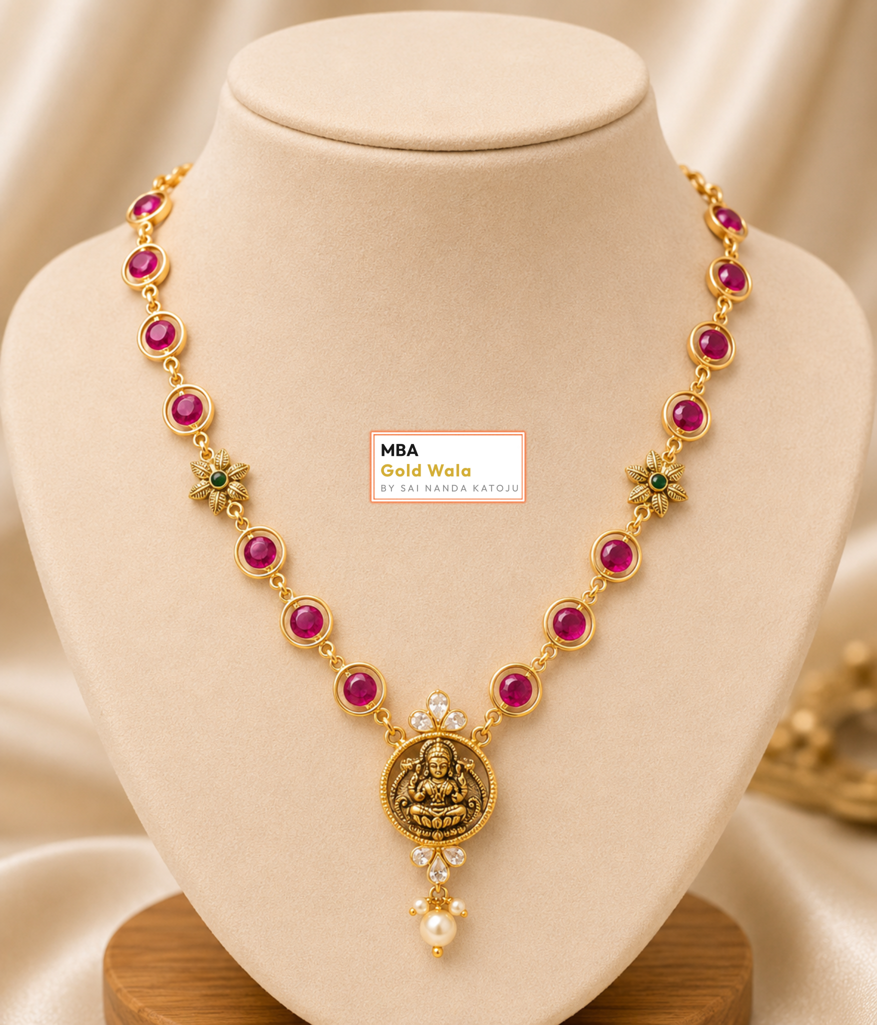 Bets Necklace - MBA Gold Wala Kadthal