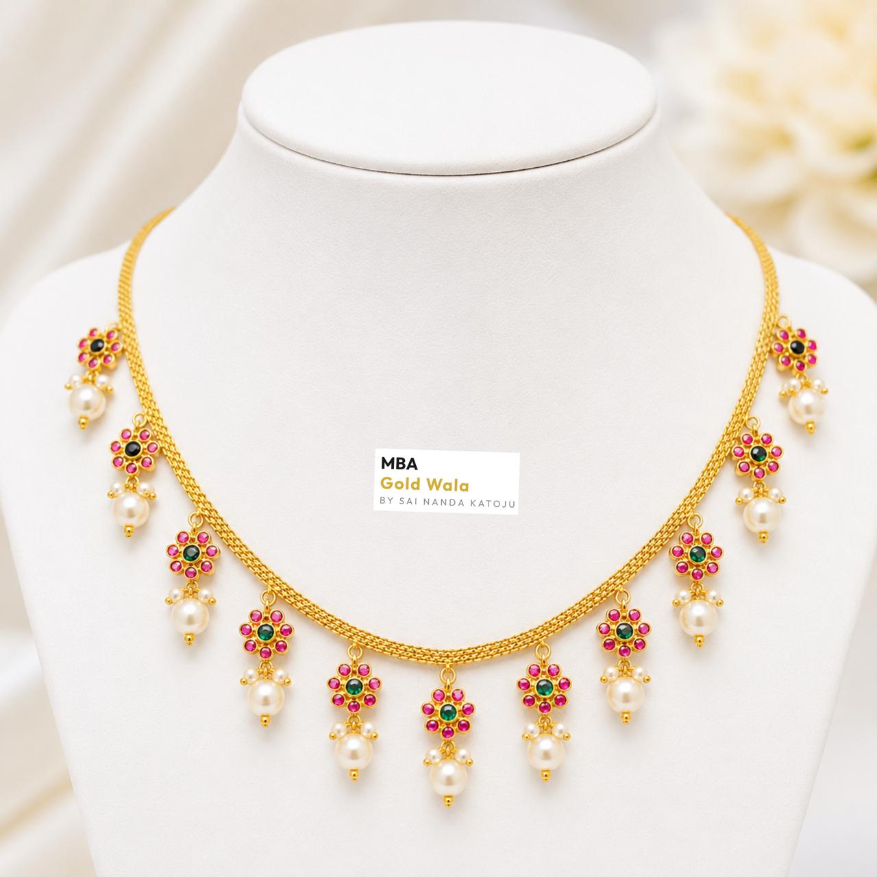 Bets Necklace - MBA Gold Wala Kadthal