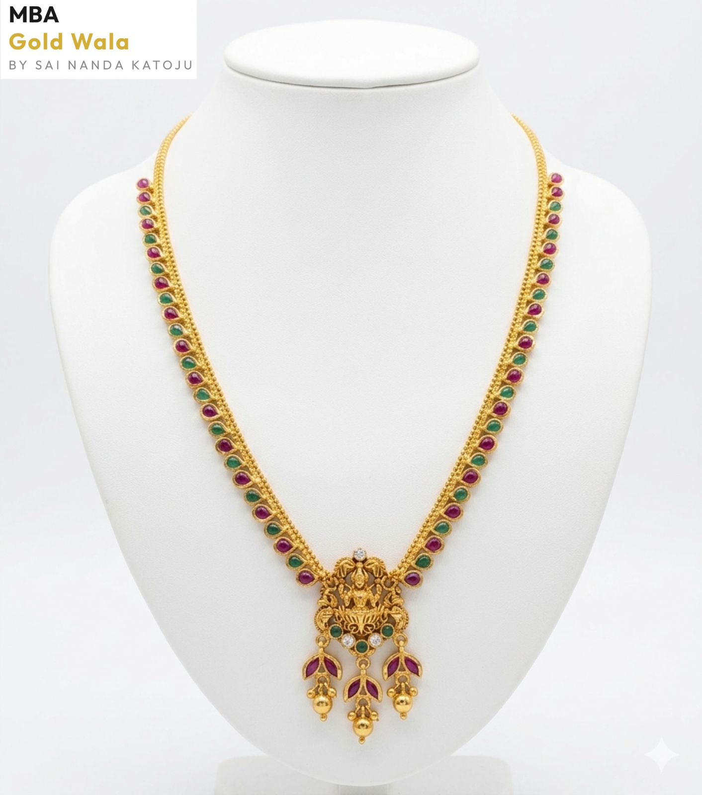 kempulu necklace - MBA Gold Wala Kadthal