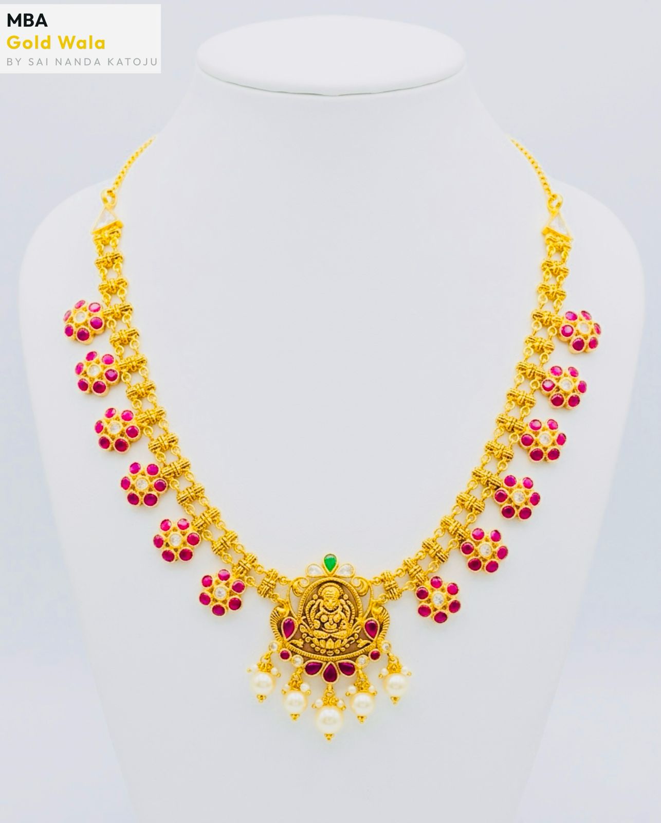 kempulu necklace - MBA Gold Wala Kadthal